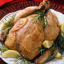 Brined and Roasted Chicken with Lemon