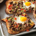 Beef Breakfast Pizza Ol